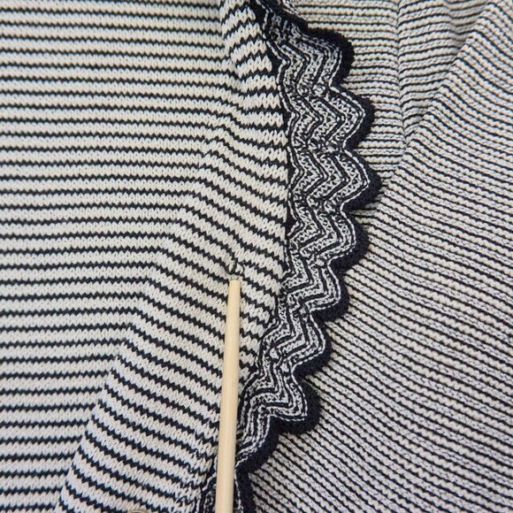 St John Collection by Marie Gray Wool Blend Knit Open Front Cardigan, Size 10 - Picture 8 of 10